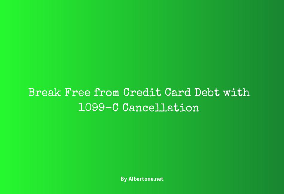 1099-c cancellation of debt credit card