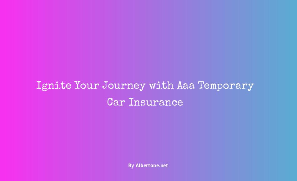 aaa temporary car insurance