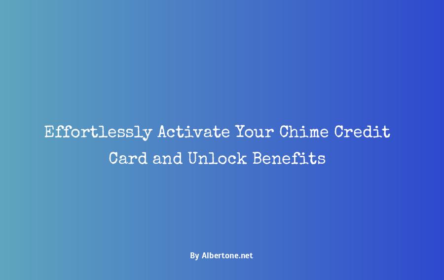 activate chime credit card