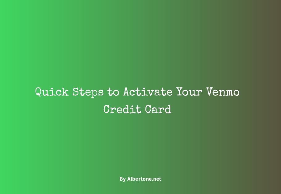 activate venmo credit card