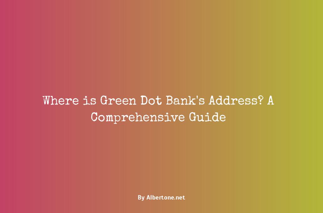 address for green dot bank