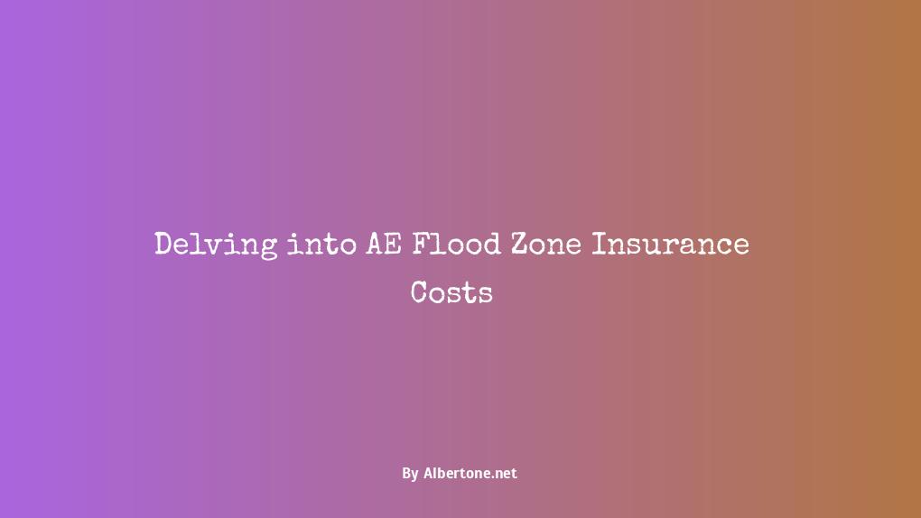 ae flood zone insurance cost