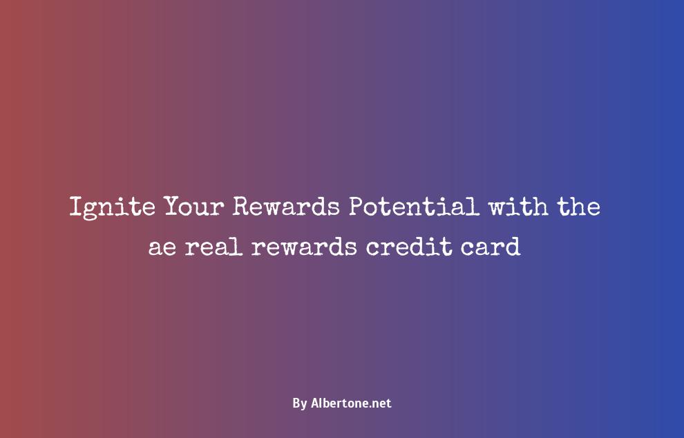 ae real rewards credit card