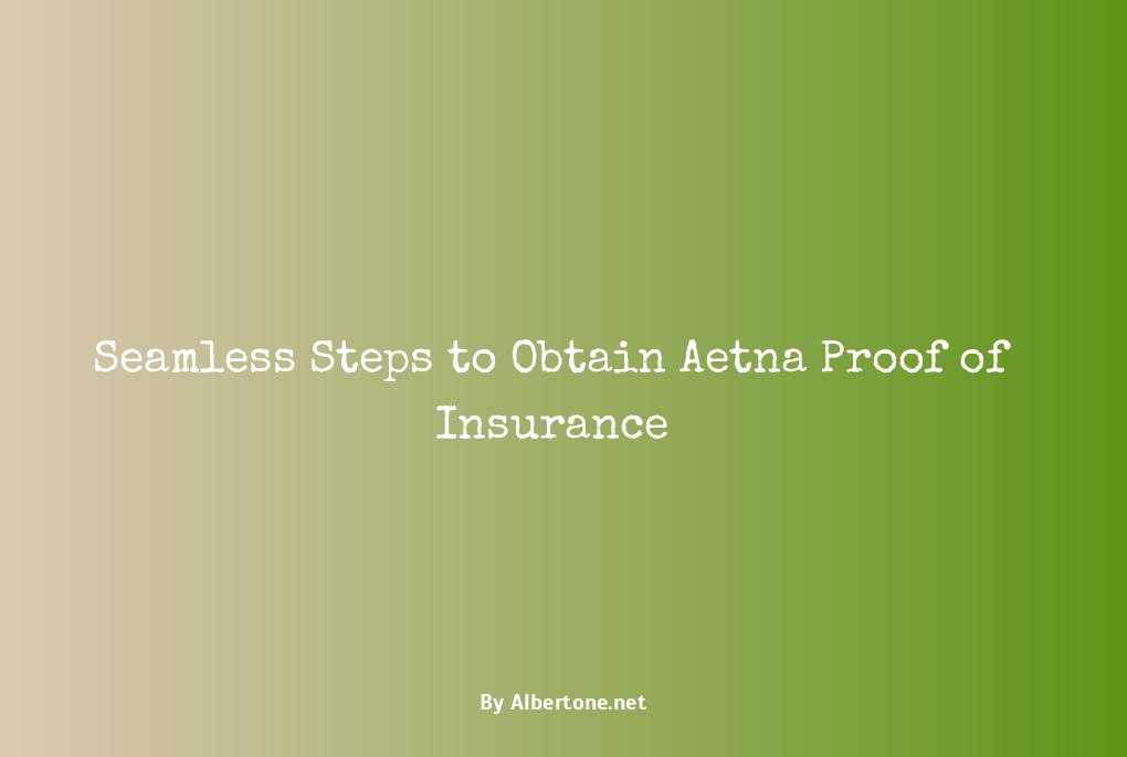 aetna proof of insurance