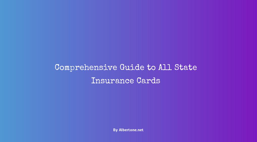 all state insurance card