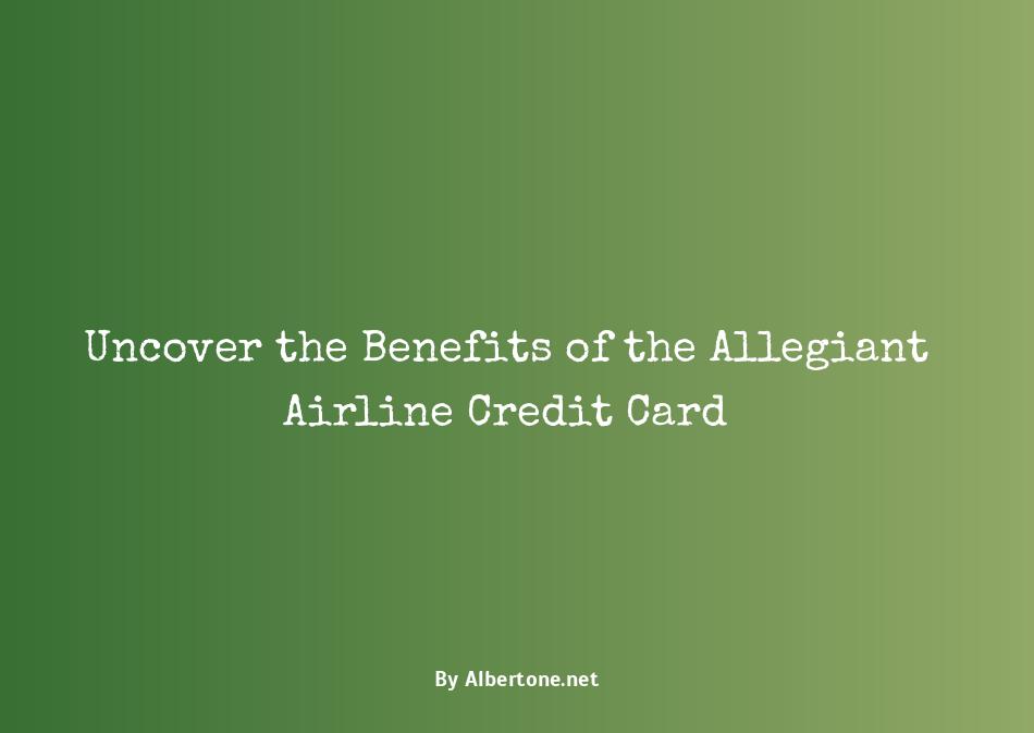 allegiant airline credit card