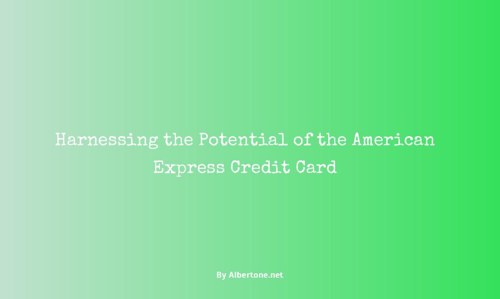 amercian express credit card