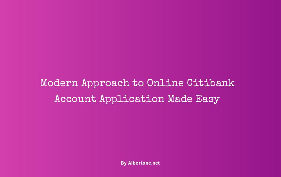 apply online for citibank account