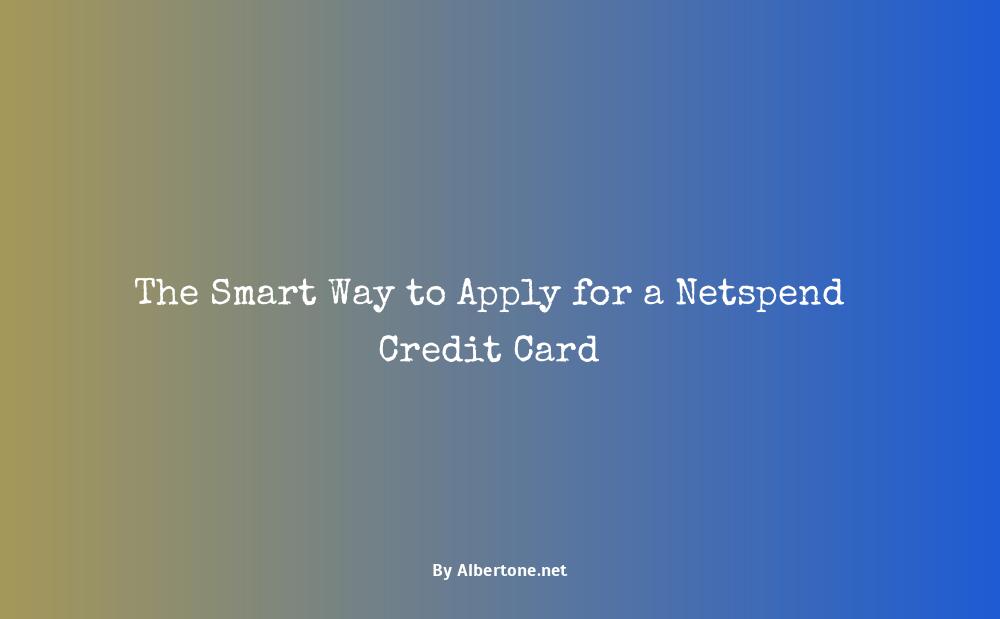 apply for netspend credit card