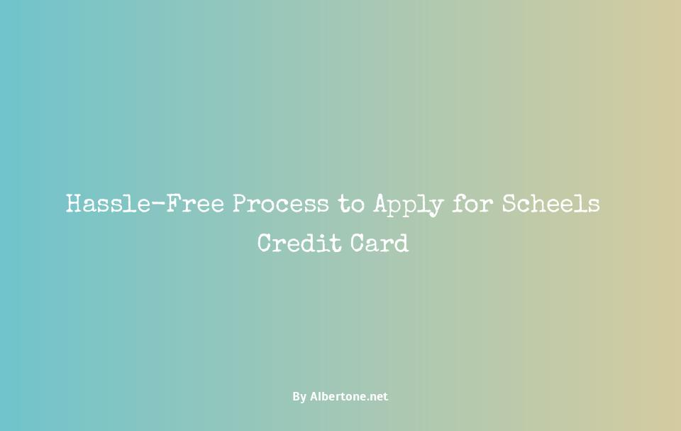 apply for scheels credit card