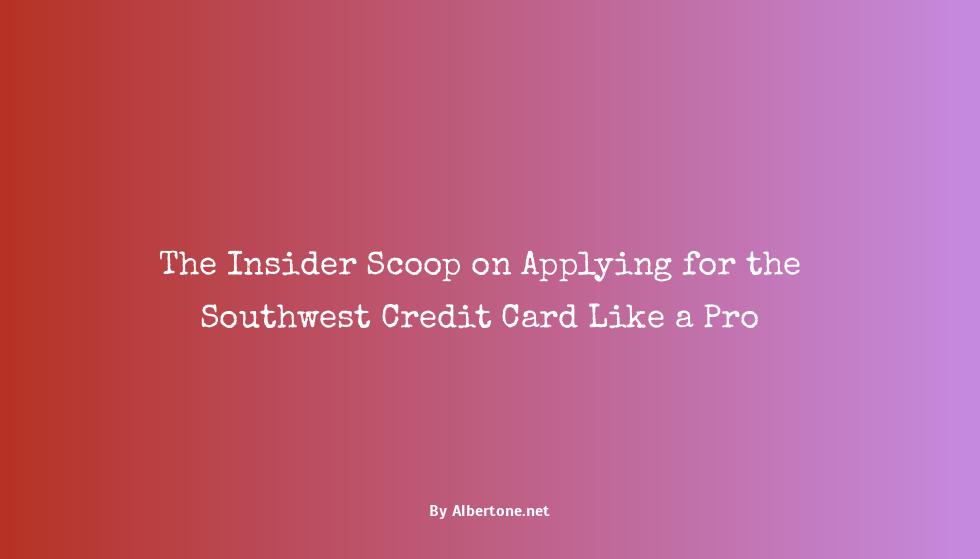 apply for southwest credit card