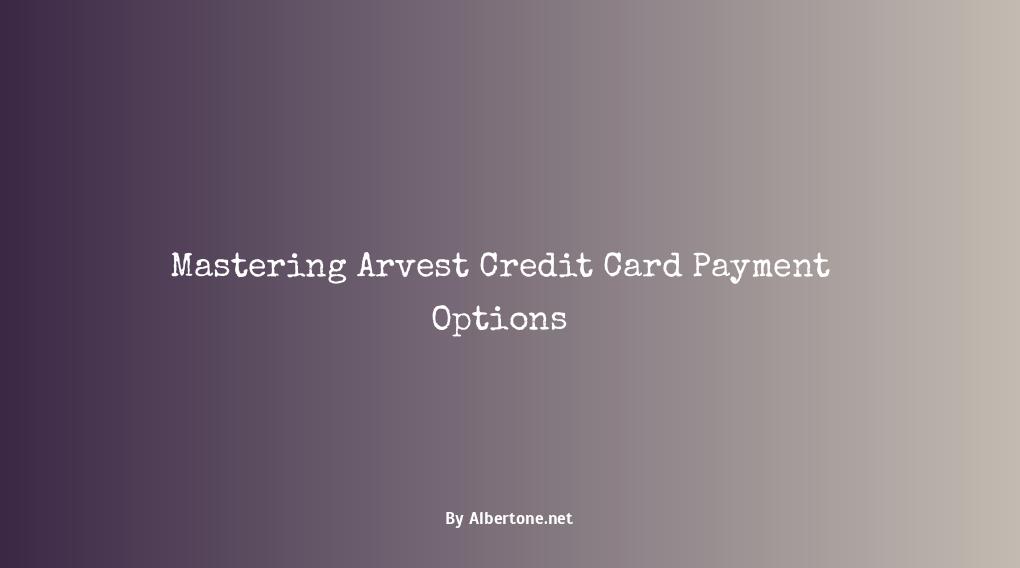 arvest credit card payment