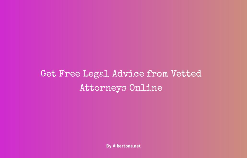 ask a lawyer free online chat