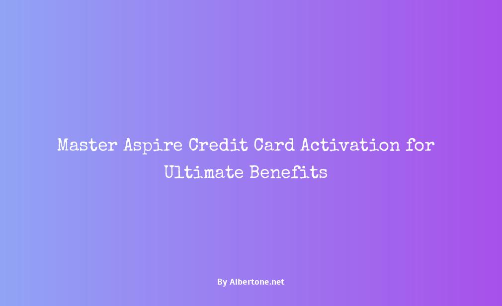 aspire credit card activation