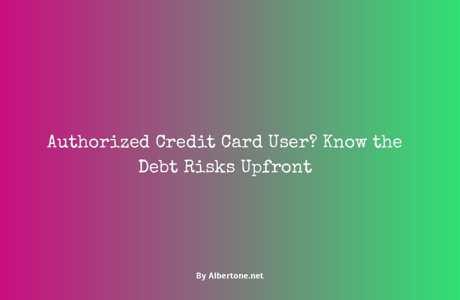 authorized user on credit card responsible for debt