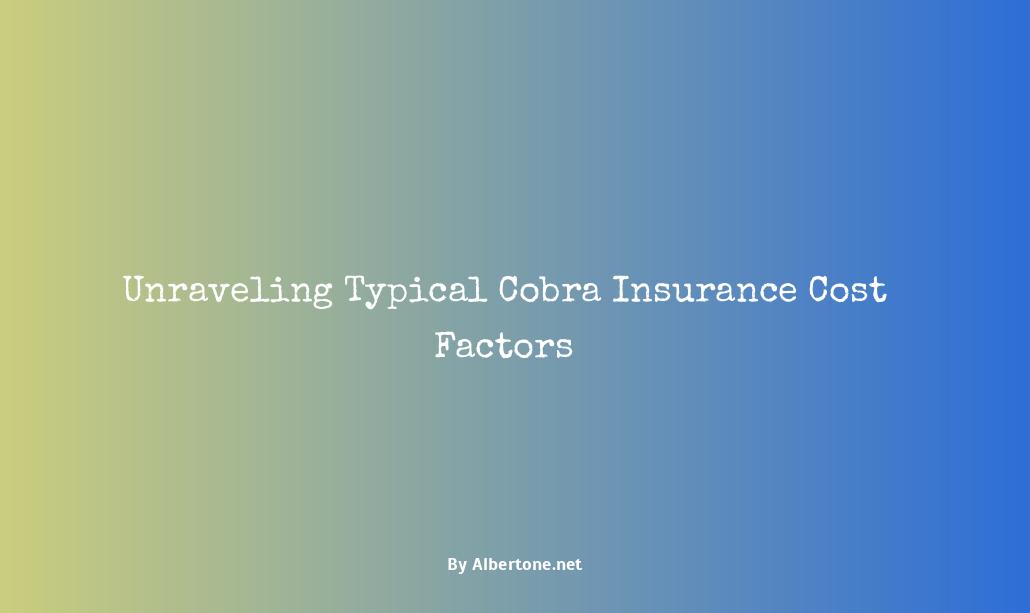 average cost of cobra insurance