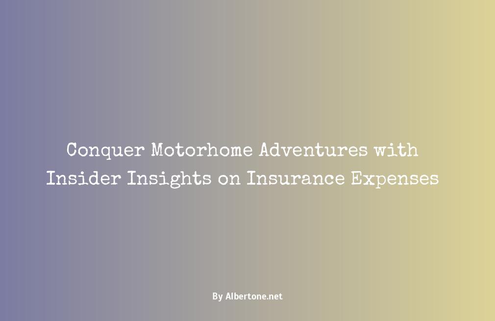 average cost of motorhome insurance