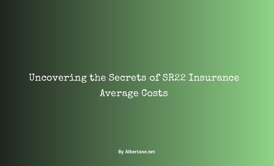 average cost of sr22 insurance