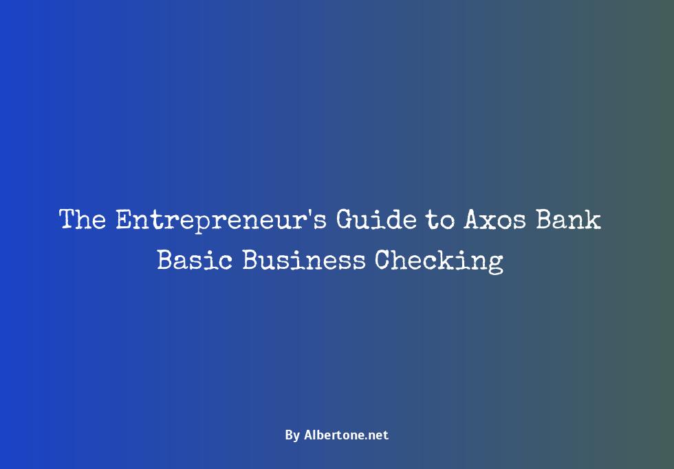 axos bank basic business checking