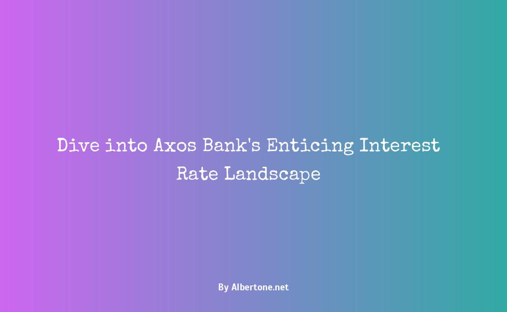 axos bank interest rates