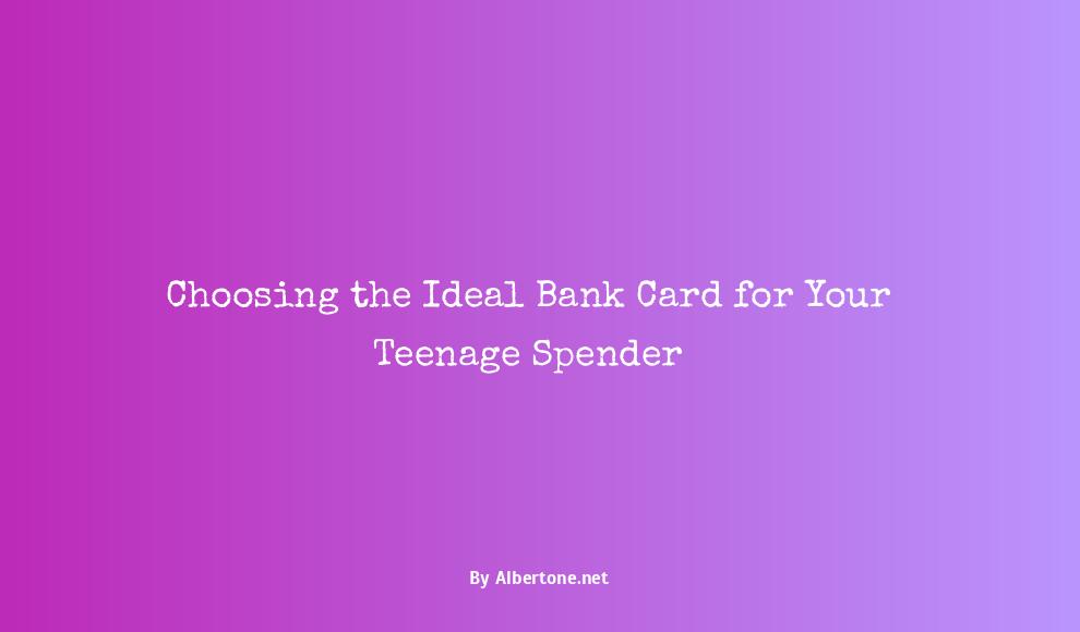 bank cards for teens