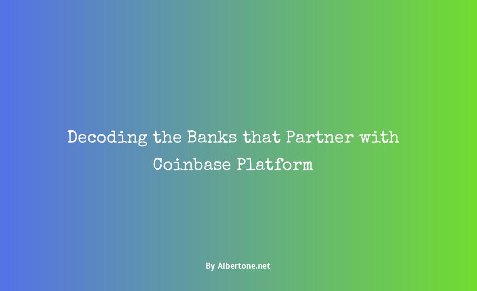 banks that work with coinbase