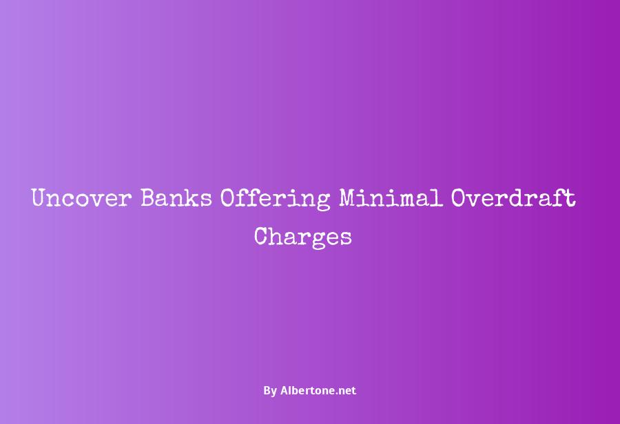 banks with low overdraft fees