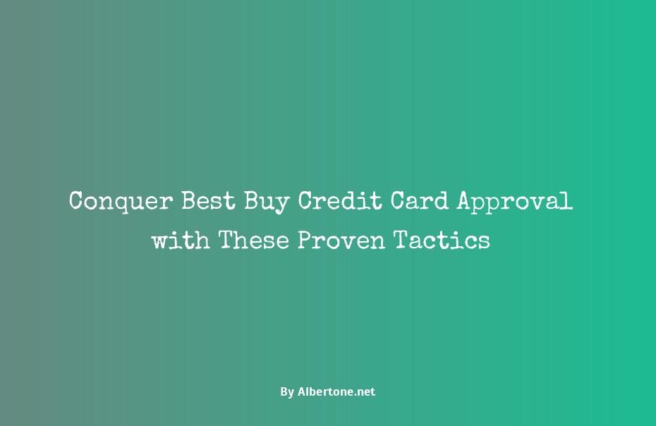 best buy credit card approval odds