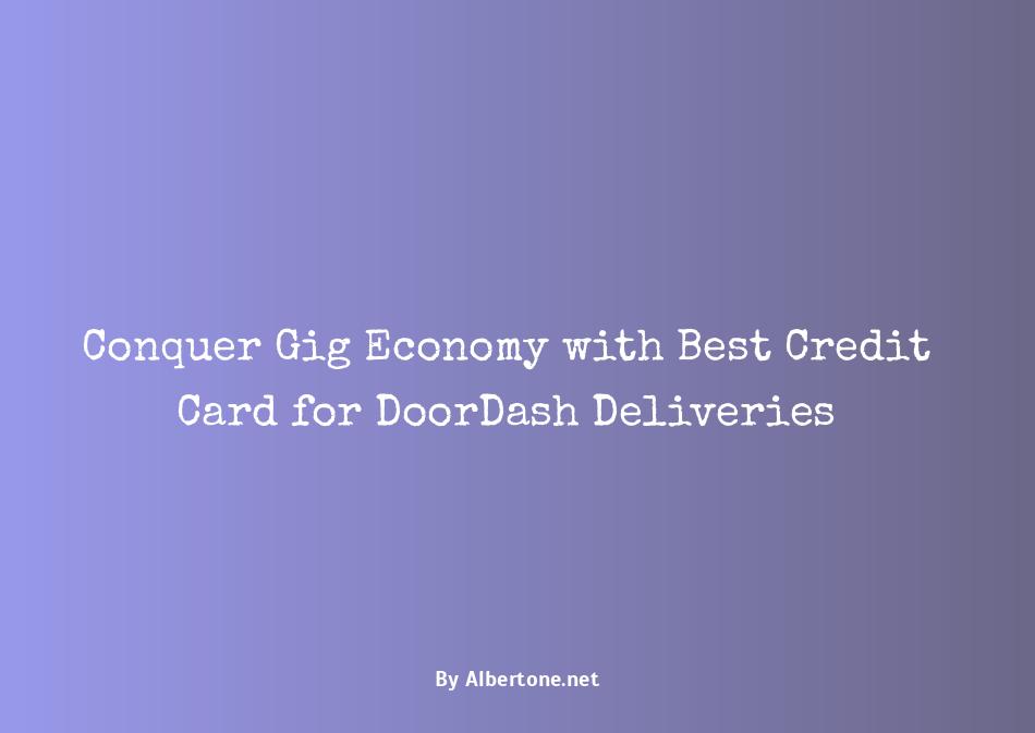 best credit card for doordash