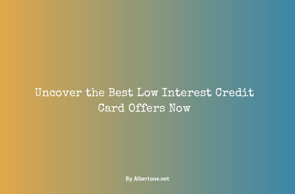 best credit card with low interest