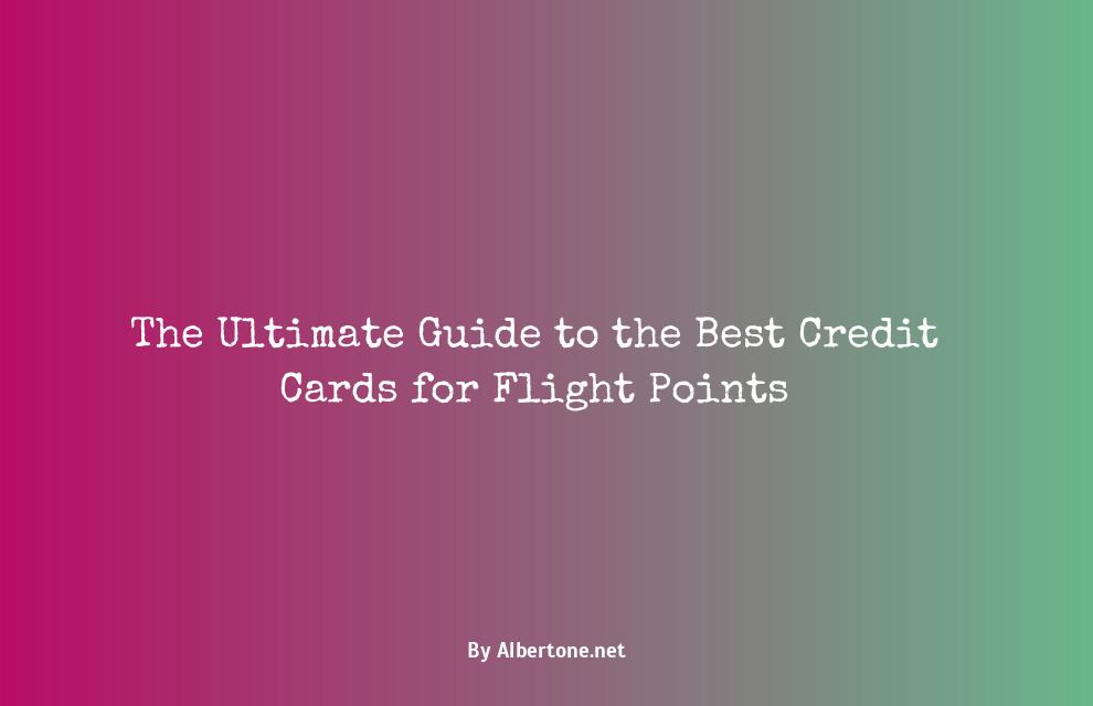 best credit cards for flight points