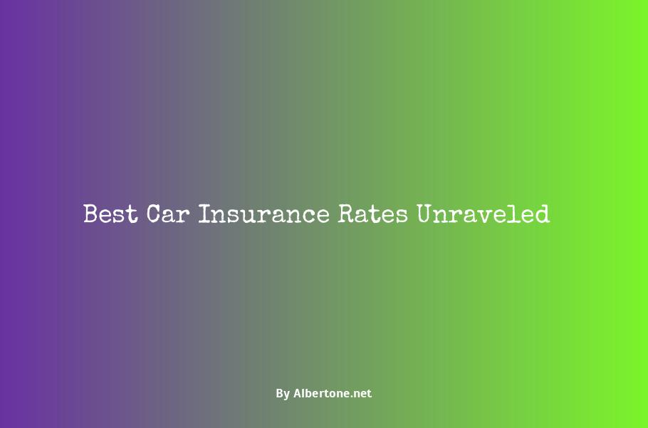 best rates for car insurance