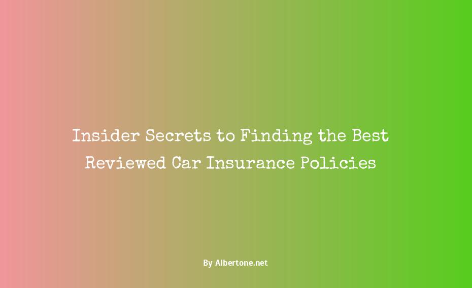 best reviewed car insurance