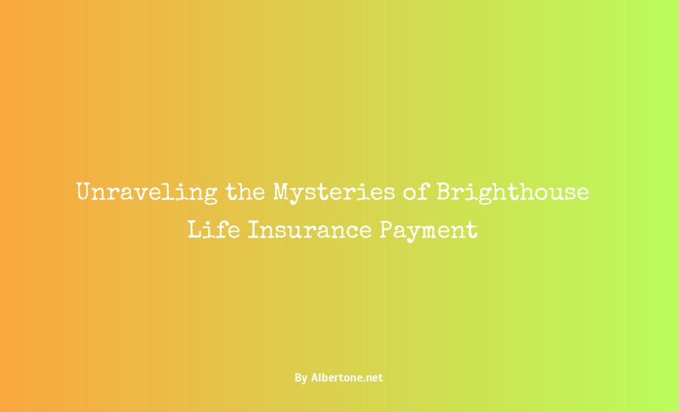 brighthouse life insurance payment