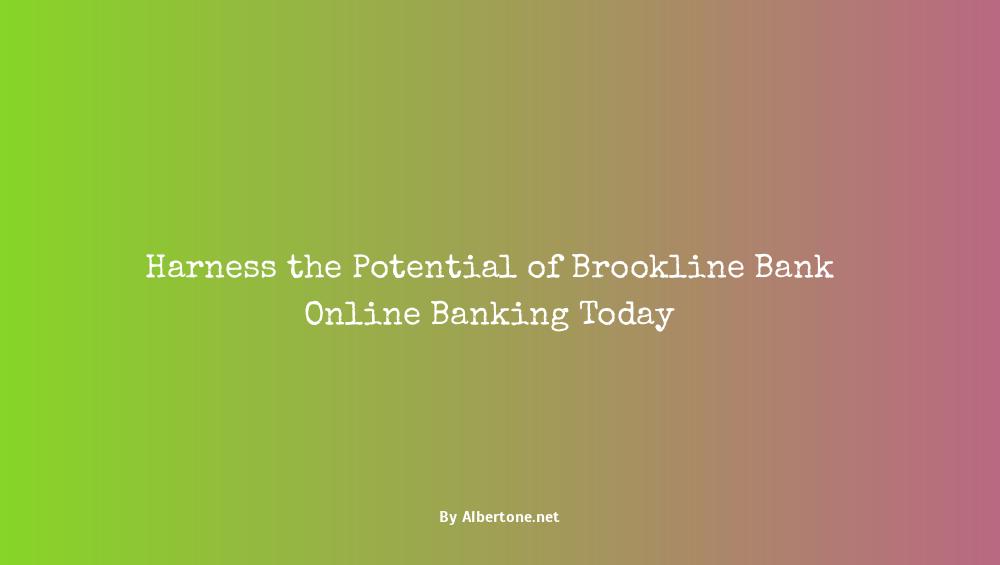 brookline bank online banking