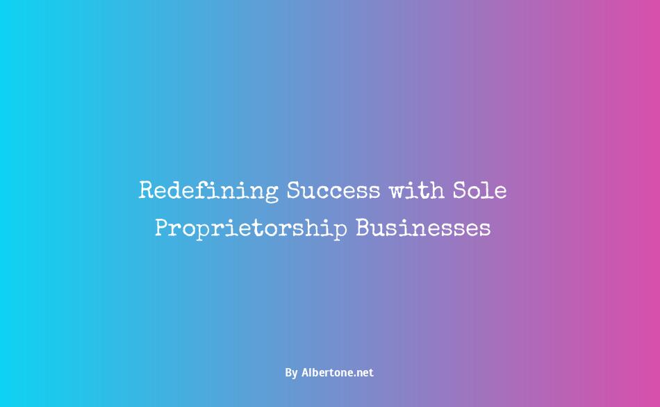 businesses with sole proprietorship