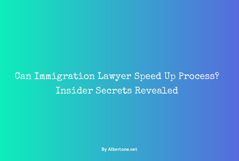 can immigration lawyer speed up process