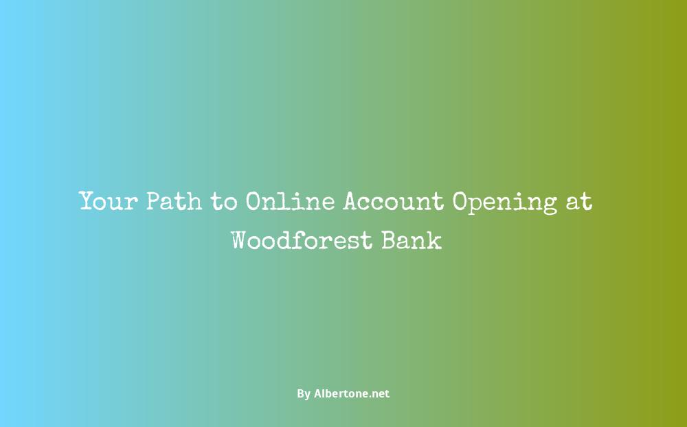 can you open a woodforest bank account online