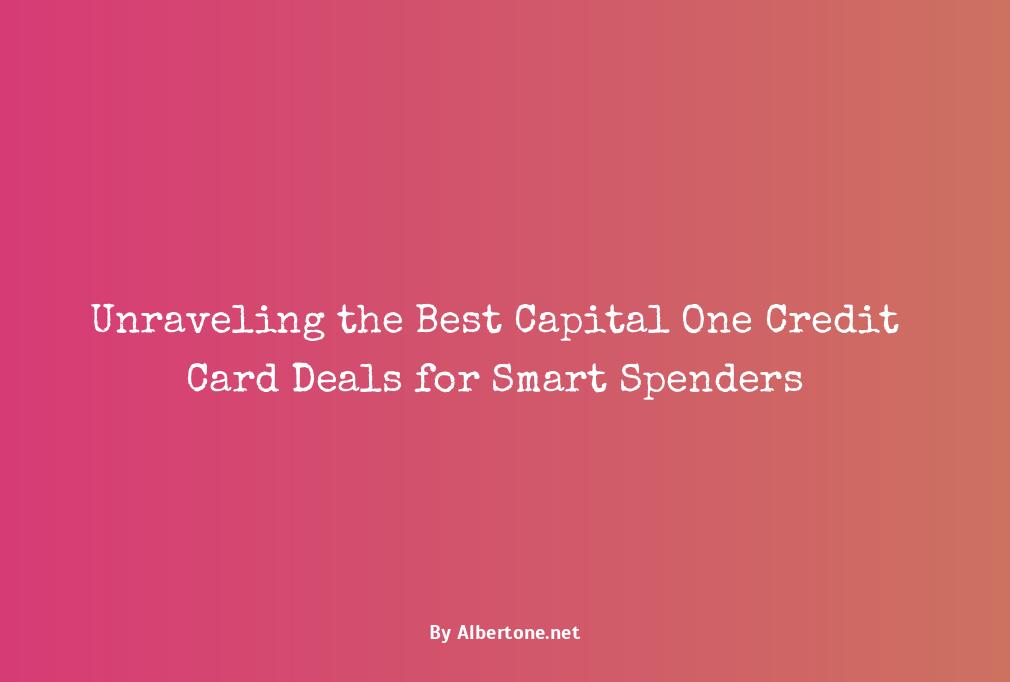 capital one credit card deals