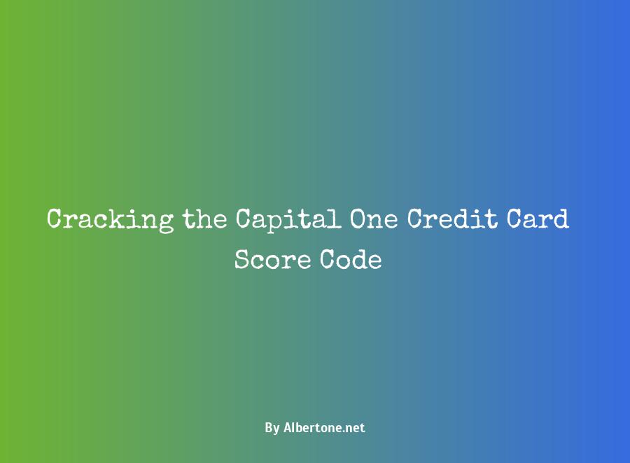 capital one credit card score needed