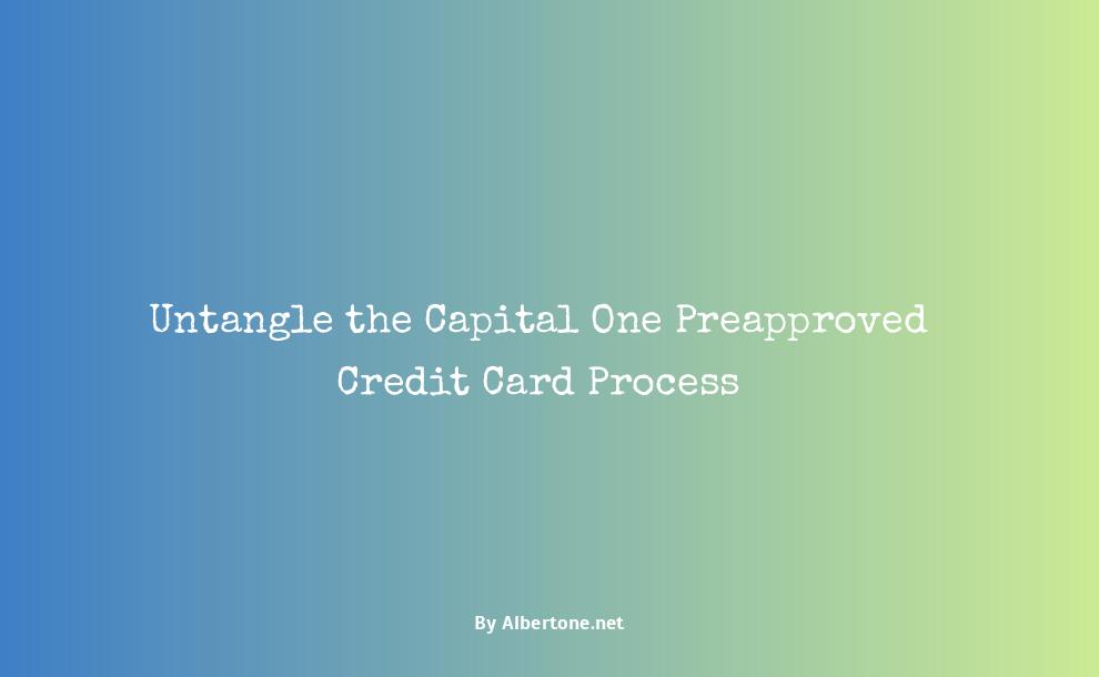 capital one preapproved credit card