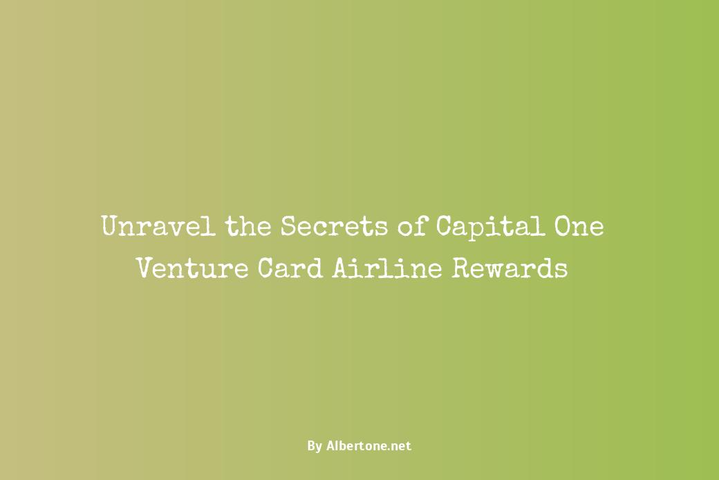 capital one venture card airline rewards