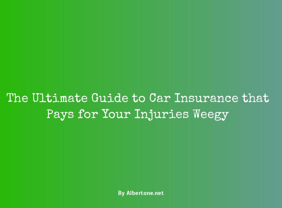 car insurance that pays for your injuries weegy