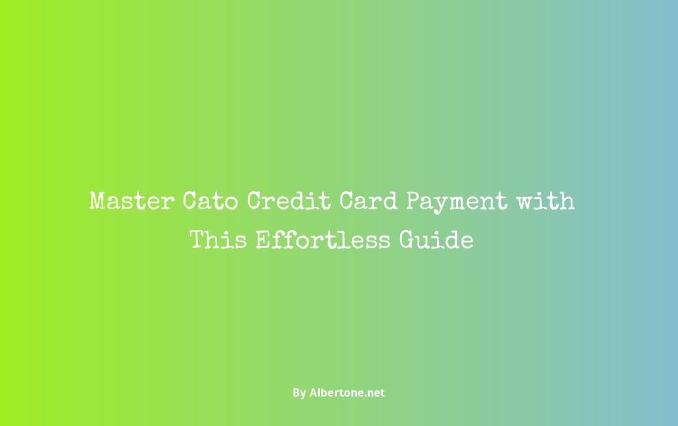 cato credit card payment