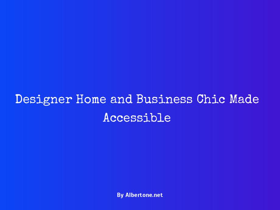 check designer home and business