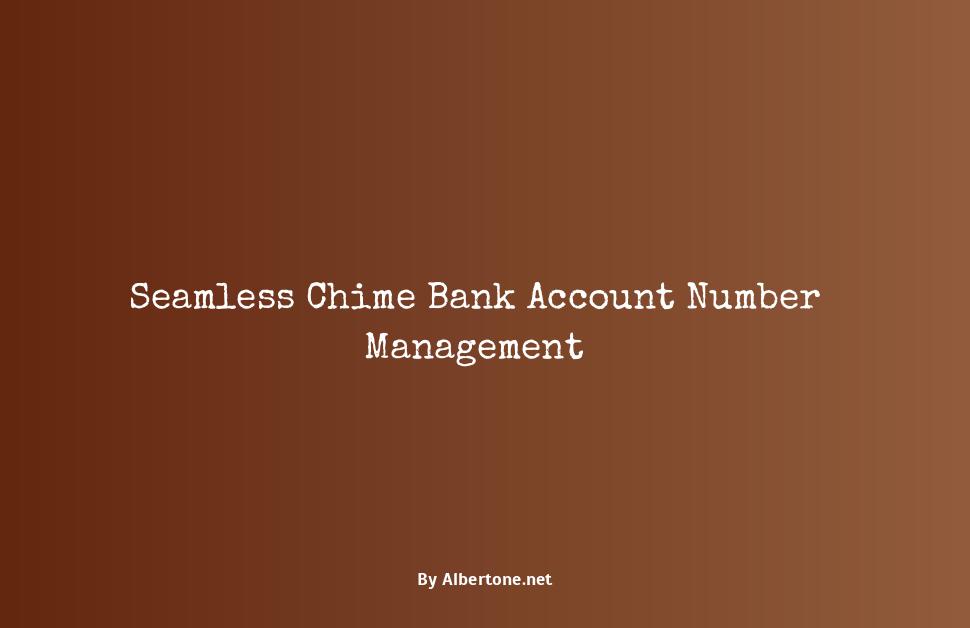 chime bank account number