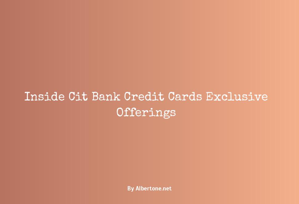 cit bank credit cards