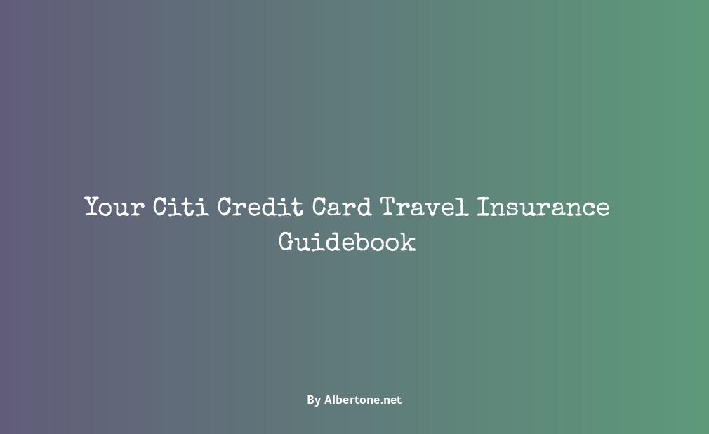 citi credit card travel insurance