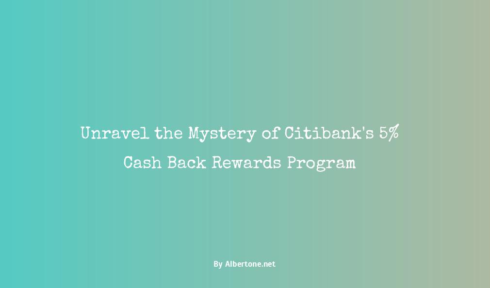 citibank 5 cash back