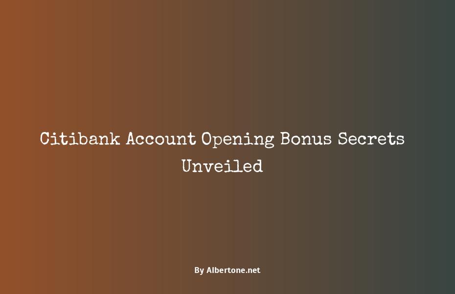 citibank account opening bonus